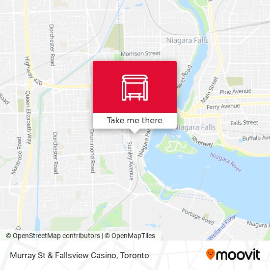 Murray St & Fallsview Casino map