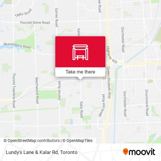 Lundy's Lane & Kalar Rd map