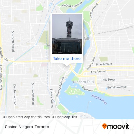 Casino Niagara map