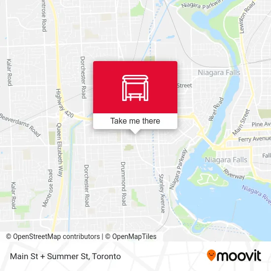 Main St + Summer St map