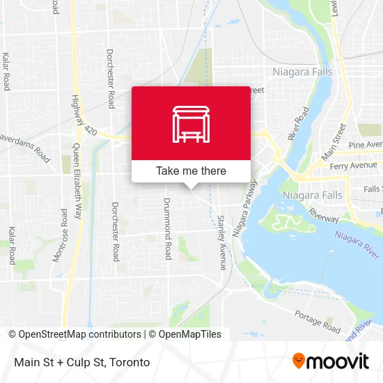 Main St + Culp St map