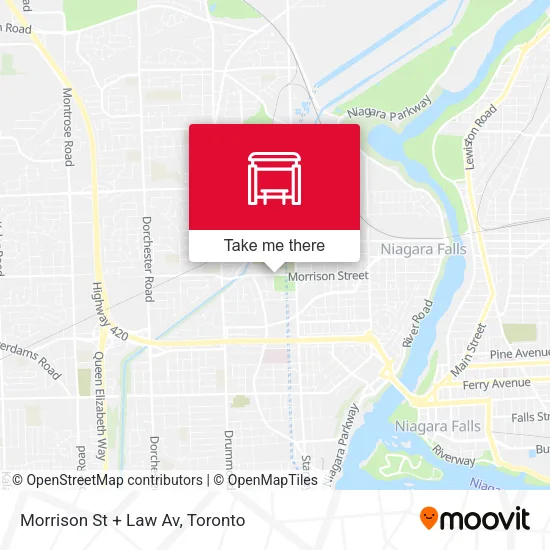 Morrison St + Law Av map