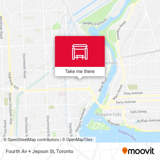 Fourth Av + Jepson St map