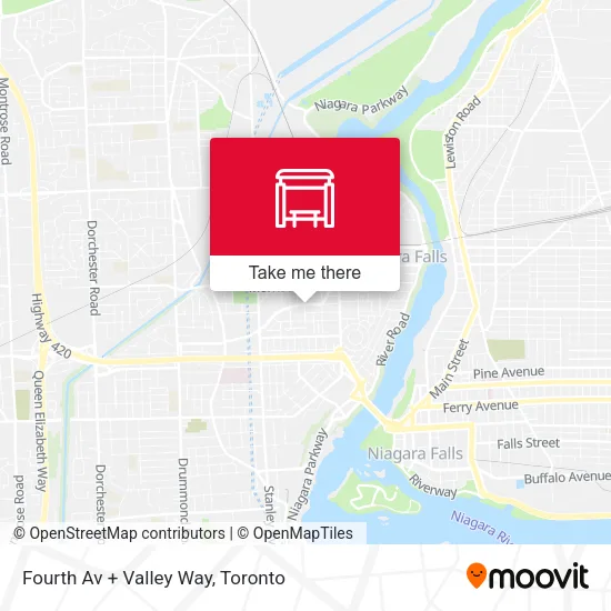 Fourth Av + Valley Way map
