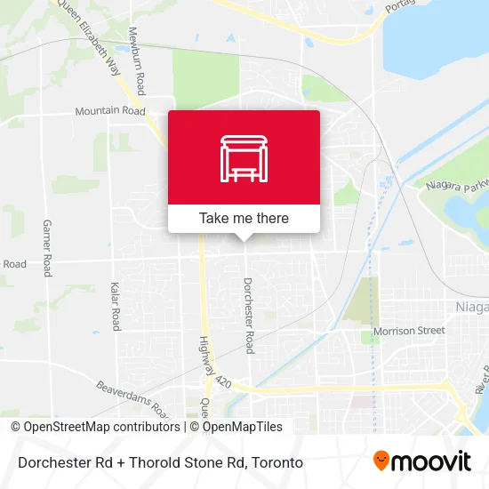 Dorchester Rd + Thorold Stone Rd map