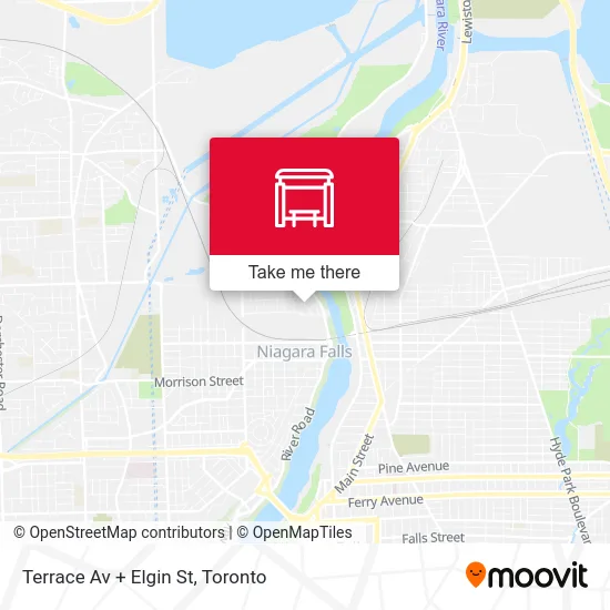 Terrace Av + Elgin St map