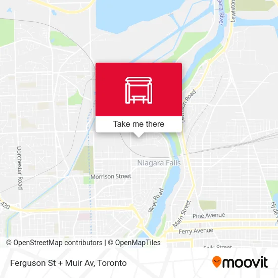 Ferguson St + Muir Av map