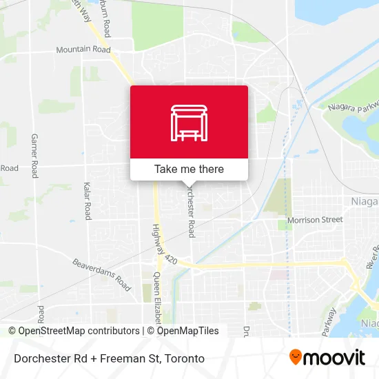 Dorchester Rd + Freeman St map