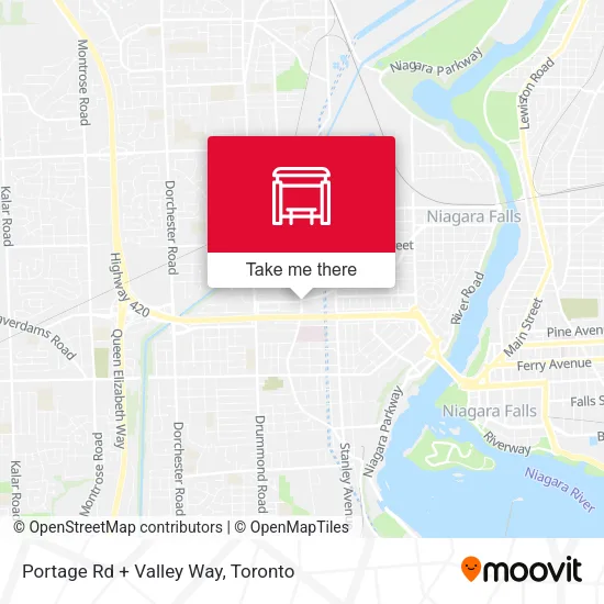 Portage Rd + Valley Way map