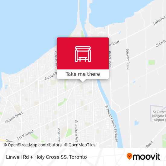 Linwell Rd + Holy Cross SS map
