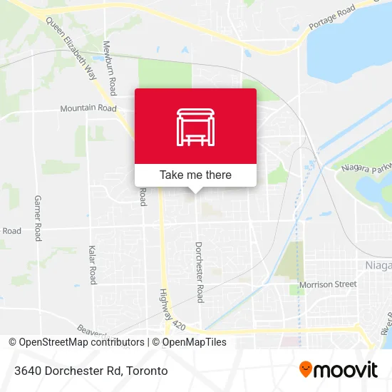 3640 Dorchester Rd map
