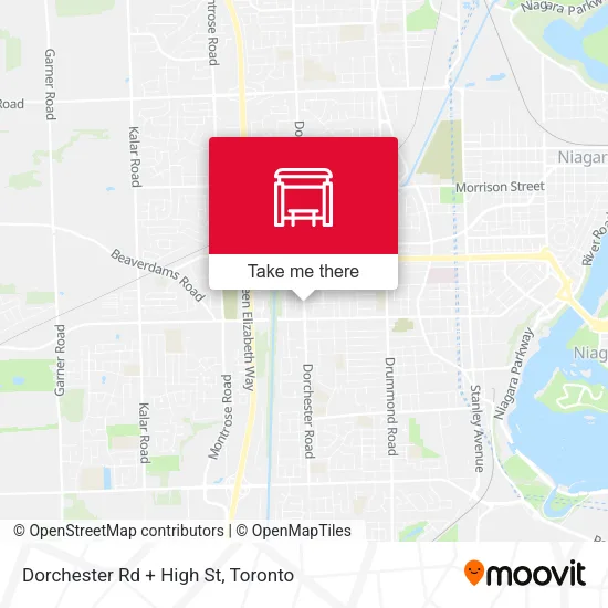 Dorchester Rd + High St map
