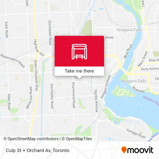 Culp St + Orchard Av map