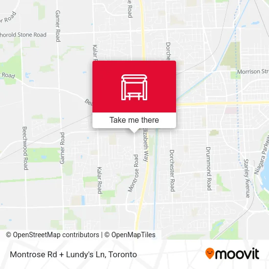 Montrose Rd + Lundy's Ln map