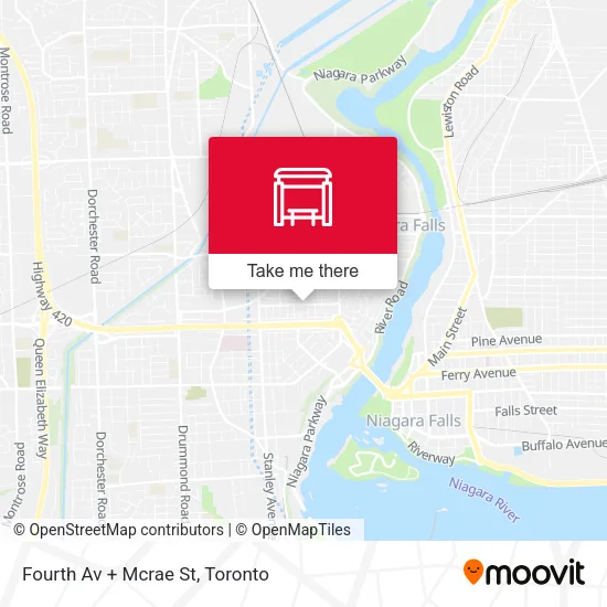 Fourth Av + Mcrae St map