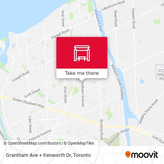 Grantham Ave + Kenworth Dr map