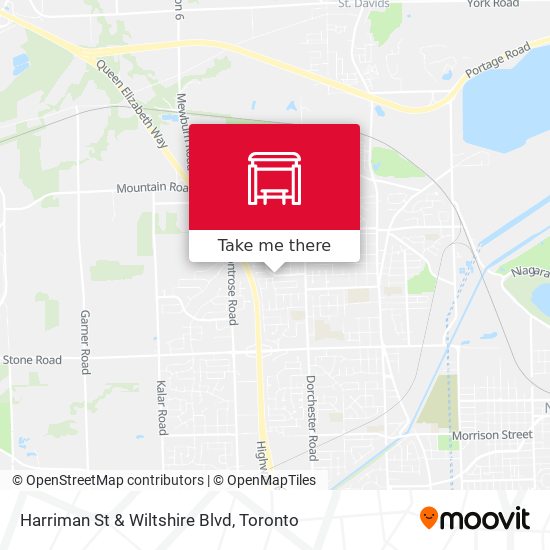 Harriman St & Wiltshire Blvd map