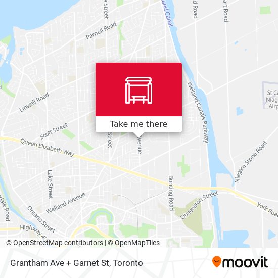 Grantham Ave + Garnet St map