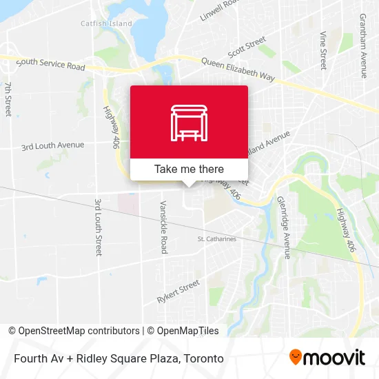 Fourth Av + Ridley Square Plaza map
