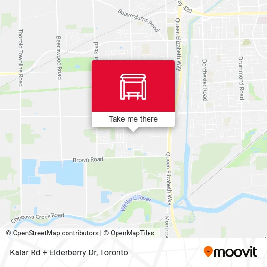 Kalar Rd + Elderberry Dr map