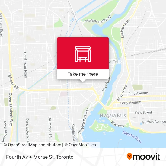 Fourth Av + Mcrae St map