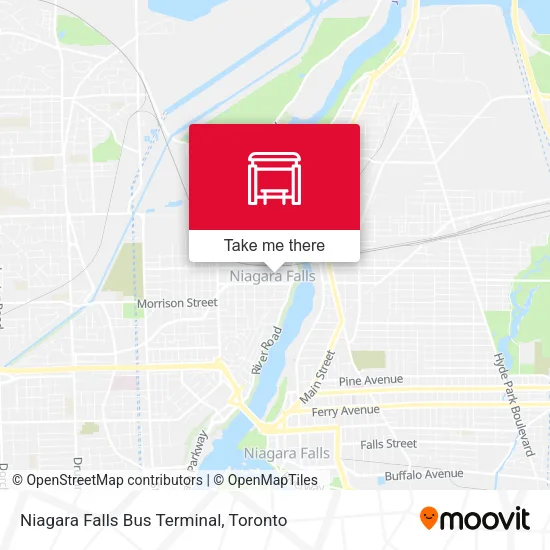 Niagara Falls Bus Terminal map