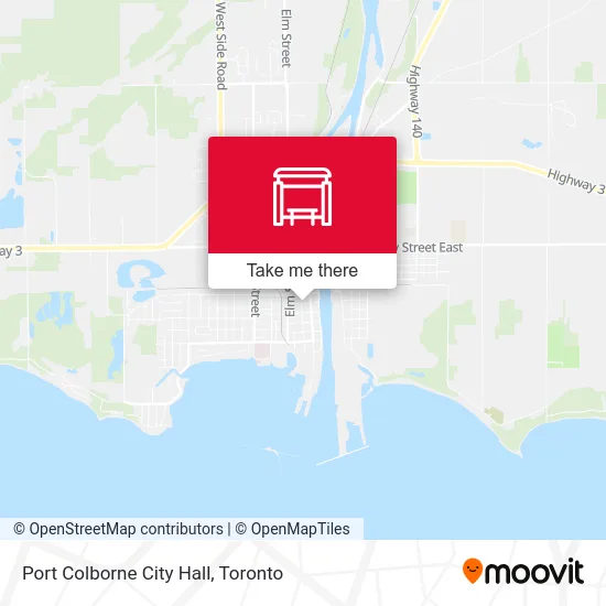 Port Colborne City Hall map