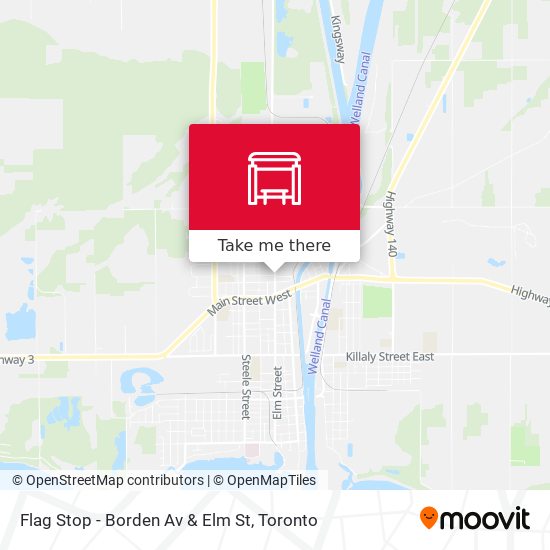 Flag Stop - Borden Av & Elm St map