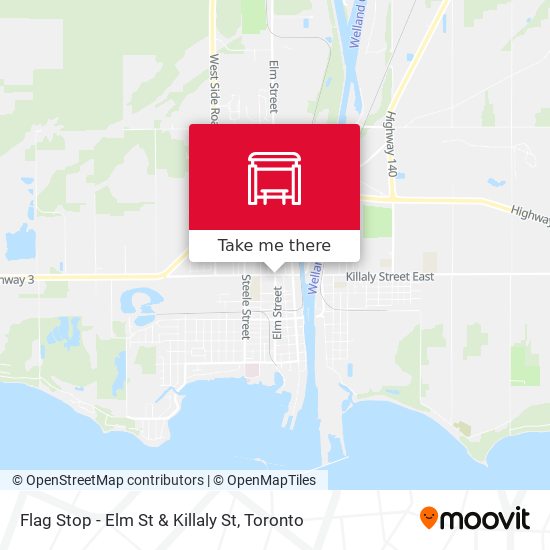 Flag Stop - Elm St & Killaly St map