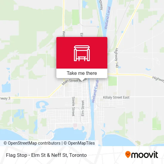 Flag Stop - Elm St & Neff St map