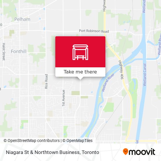 Niagara St & Northtown Business map