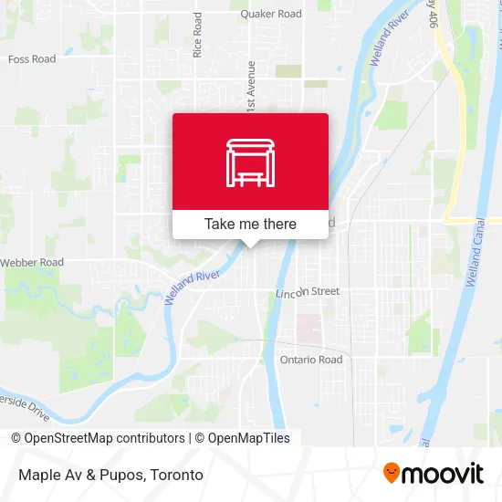 Maple Av & Pupos map