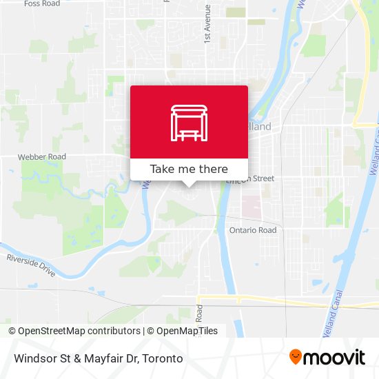 Windsor St & Mayfair Dr map