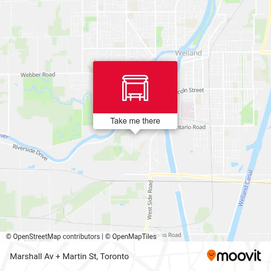 Marshall Av + Martin St map