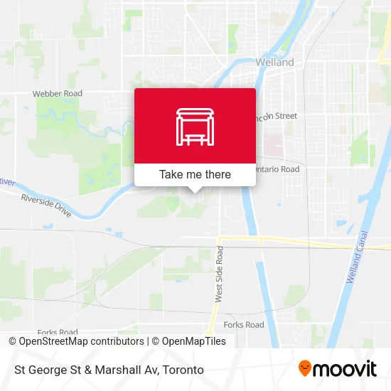 St George St & Marshall Av map