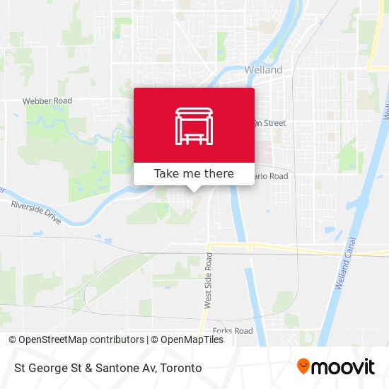 St George St & Santone Av map