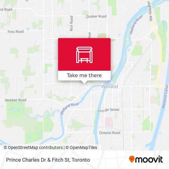 Prince Charles Dr & Fitch St map