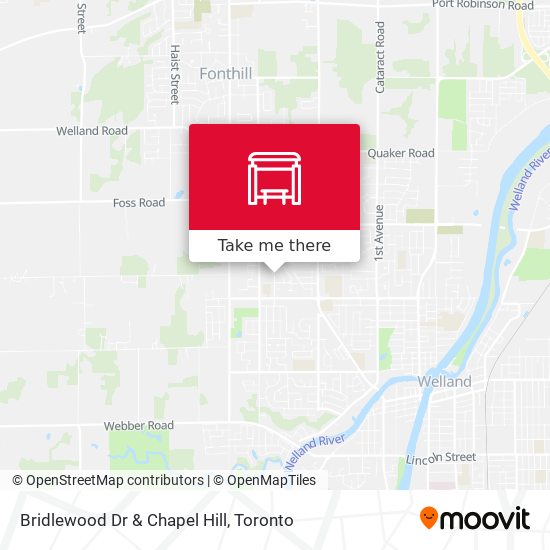 Bridlewood Dr & Chapel Hill map