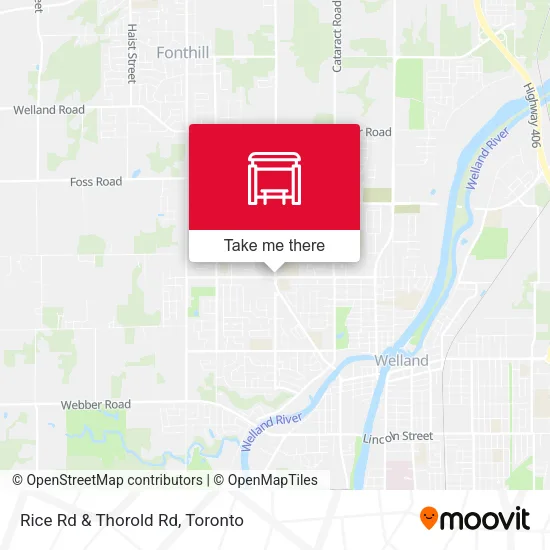 Rice Rd & Thorold Rd map