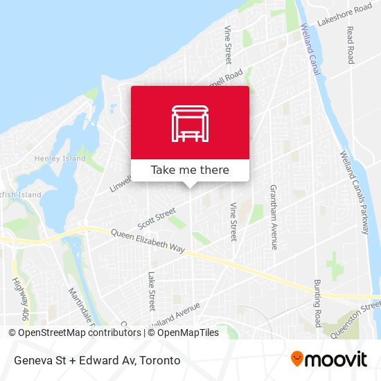 Geneva St + Edward Av map