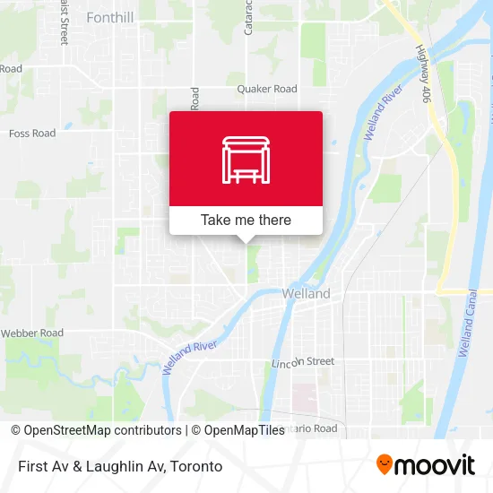 First Av & Laughlin Av map