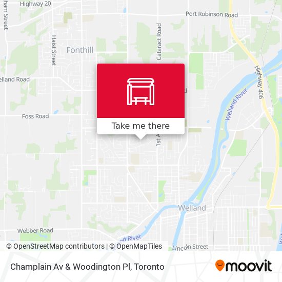 Champlain Av & Woodington Pl map