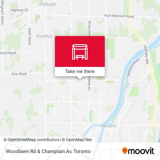 Woodlawn Rd & Champlain Av map