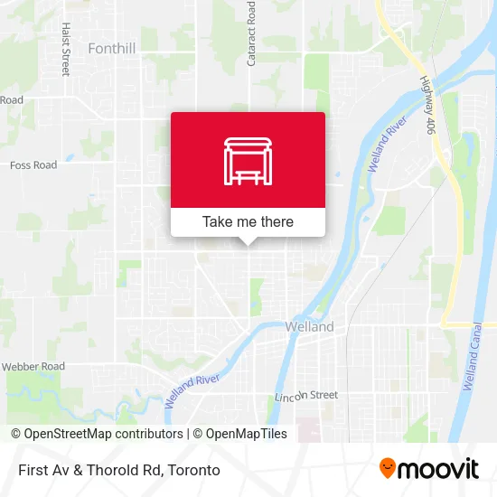 First Av & Thorold Rd map