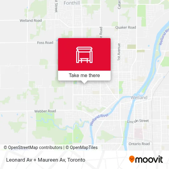 Leonard Av + Maureen Av map