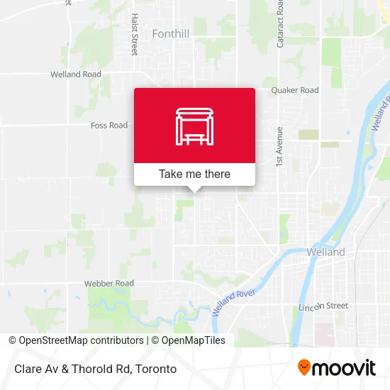 Clare Av & Thorold Rd map