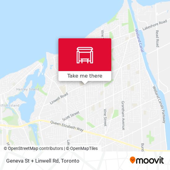 Geneva St + Linwell Rd map