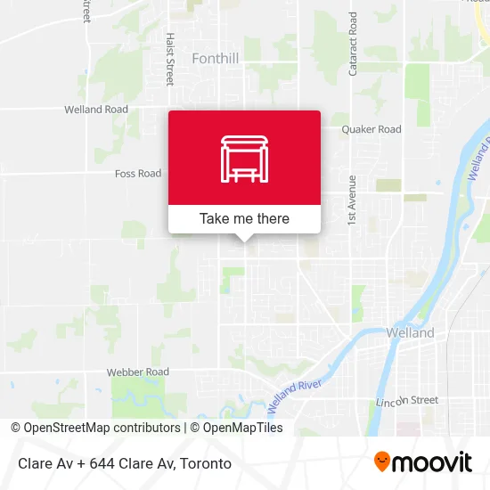 Clare Av + 644 Clare Av map