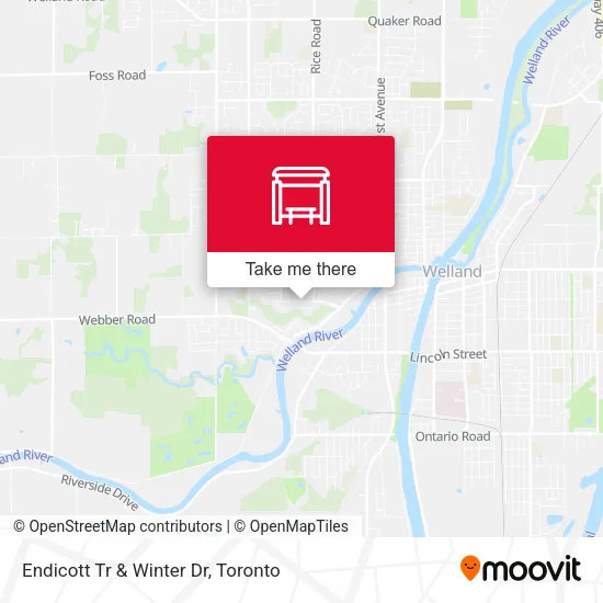 Endicott Tr & Winter Dr map