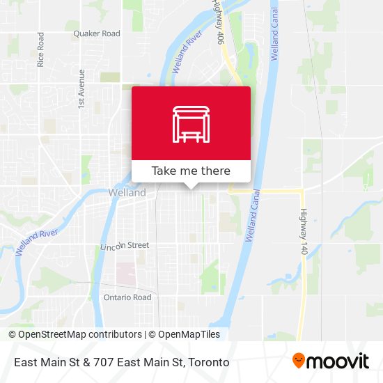 East Main St & 707 East Main St map